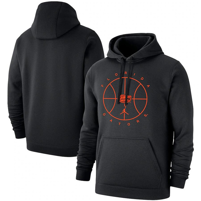 Men's Florida Gators Black Basketball Icon Club Fleece Pullover Hoodie Men's Florida Gators Black Basketball Icon Club Fleece Pullover Hoodie